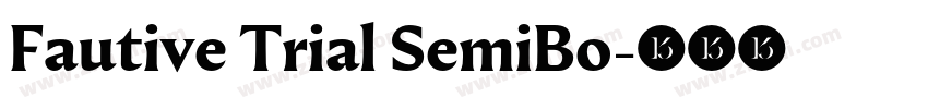 Fautive Trial SemiBo字体转换